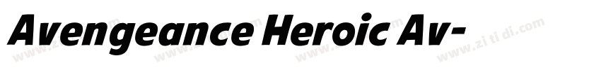 Avengeance Heroic Av字体转换